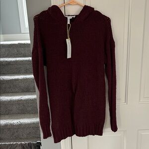 BCBGeneration Maroon Hooded Sweater